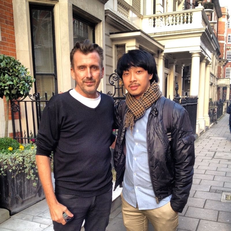 Calvin with Director of Vidal Sassoon