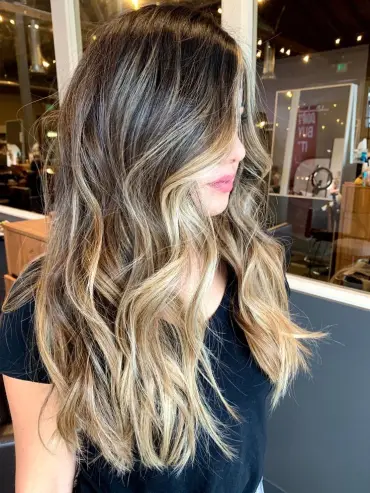 money piece balayage